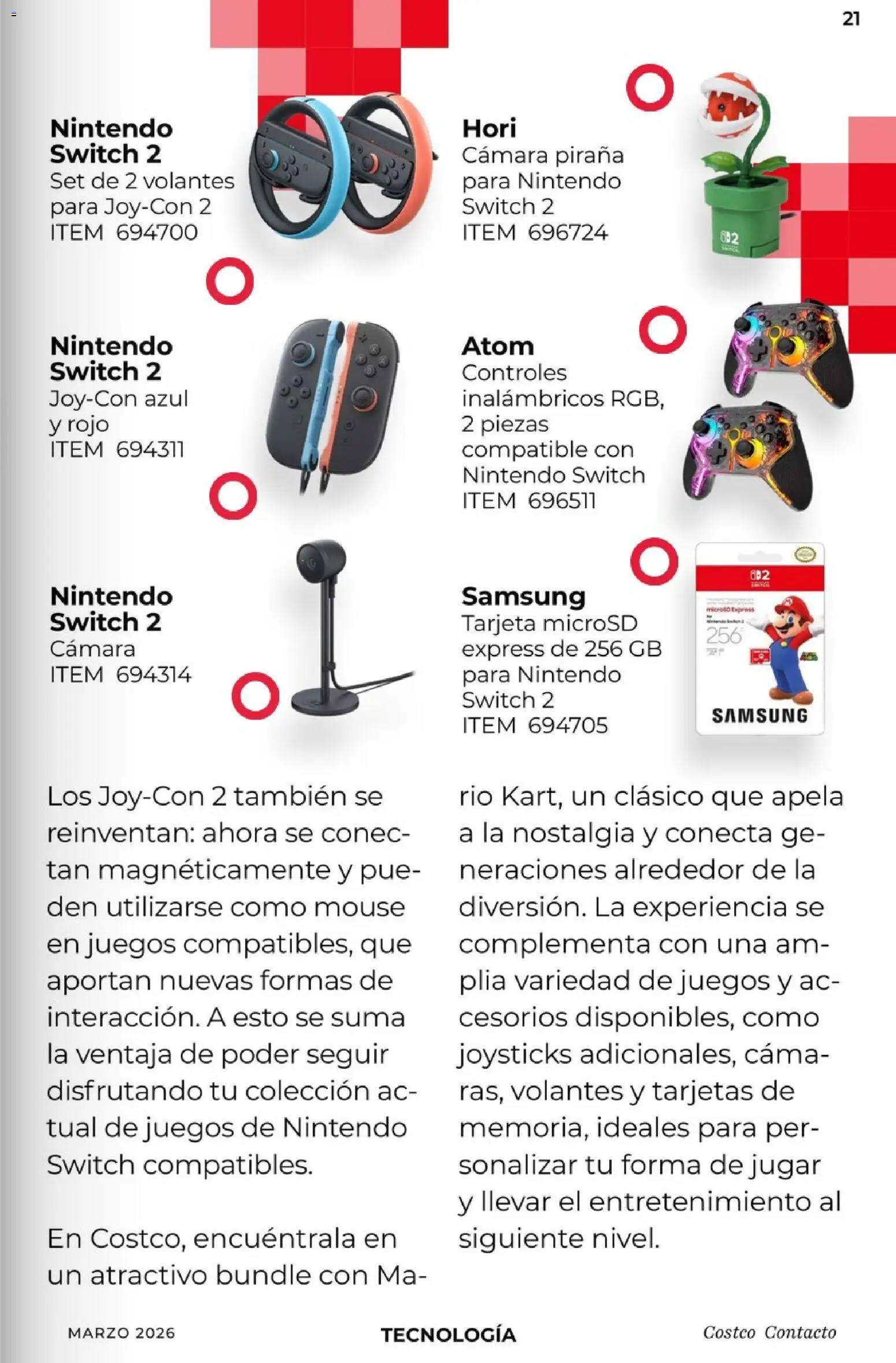 Nuevas ofertas de Costco válidas en toda la República Mexicana desde el 01.03.2026. ¡Encuentra las mejores ofertas en Costco Revista de marzo! | Página: 21 | Productos: Mouse, Cámara, Cama