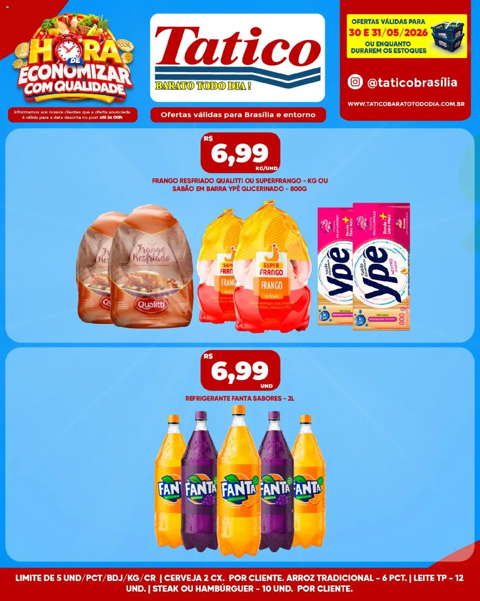 Tatico Folheto - válido de 30.05.2026 | Página: 6 | Produtos: Sabão em barra, Sabão, Arroz, Refrigerante