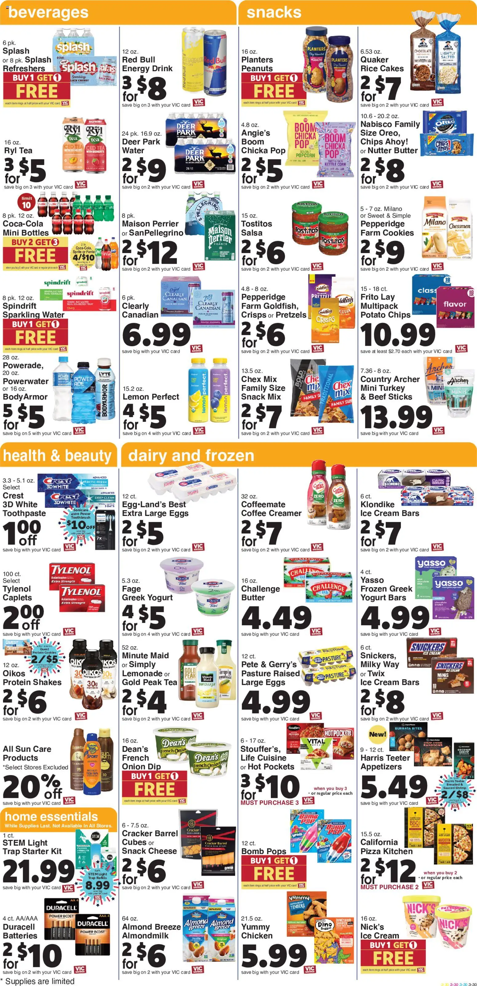 Harris Teeter Weekly Ad - valid from 20.05.2026 | Page: 8 | Products: Eggs, Chocolate, Cream, Water