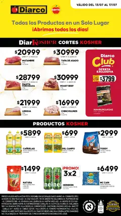 Vista previa Diarco OFERTAS KOSHER válido desde el 13/07/2026