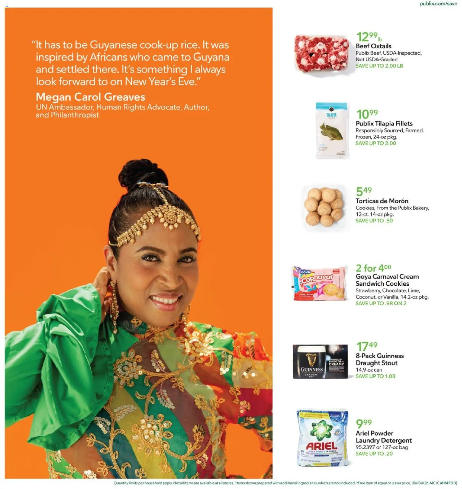 Publix Ad - valid from 04.06.2026 | Page: 3 | Products: Powder, Detergent, Cookies, Bag