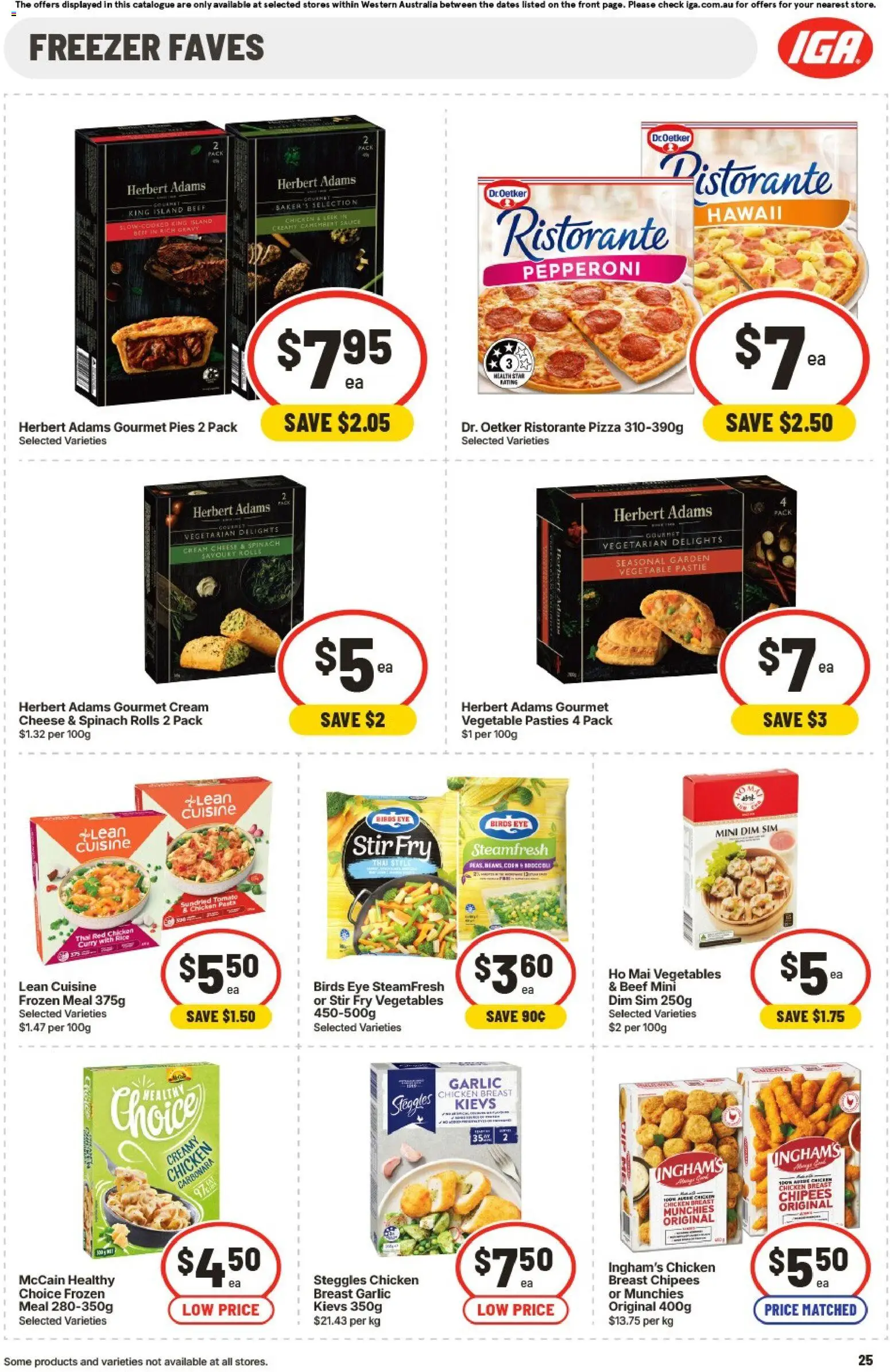 IGA catalogue - valid from 01/07/2026 | Page: 25 | Products: Curry, Pizza, Cream, Spinach