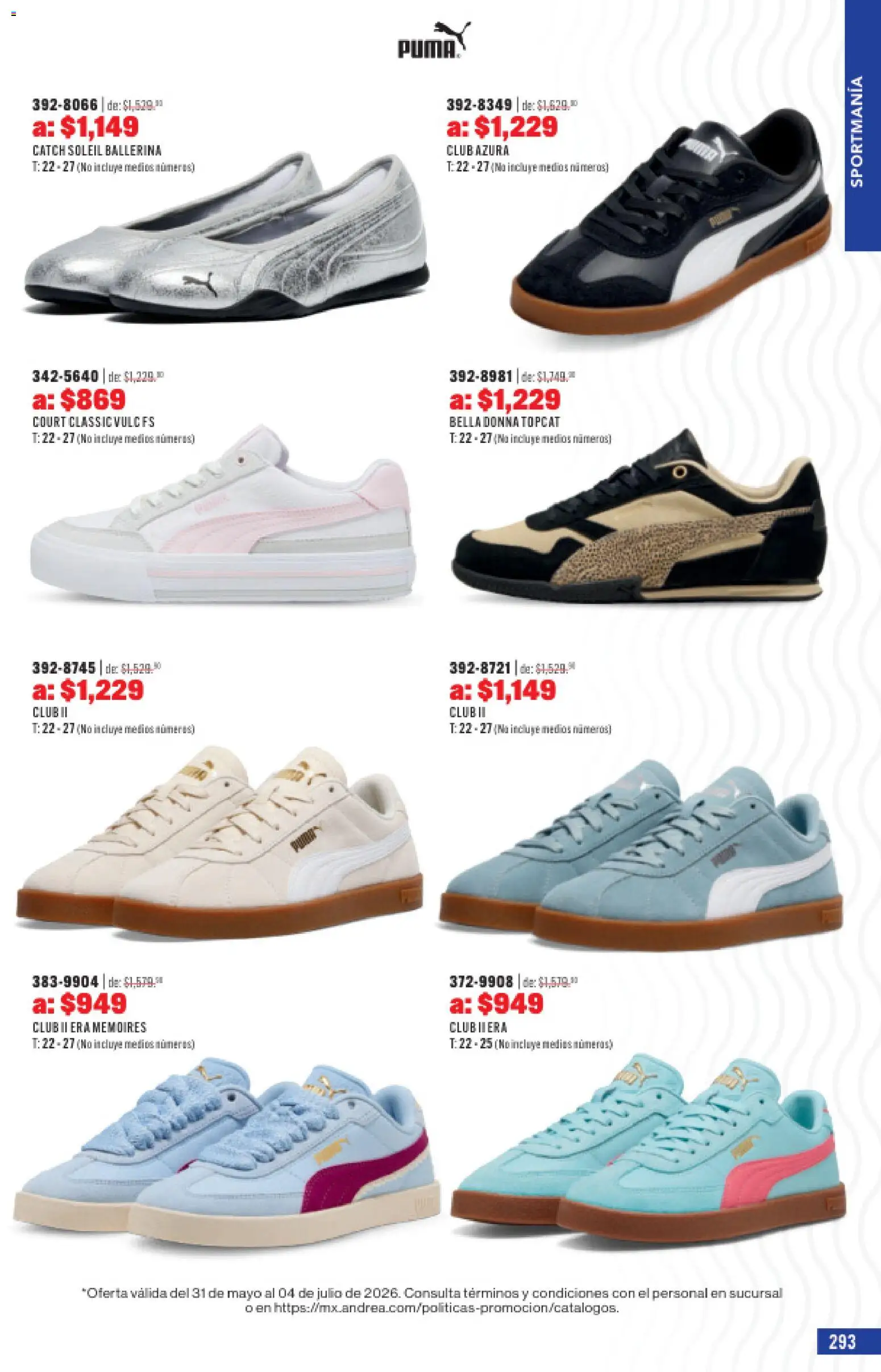 Nuevas ofertas de Andrea válidas en toda la República Mexicana desde el 31.05.2026. ¡Encuentra las mejores ofertas en Andrea catálogo Outlet! | Página: 293