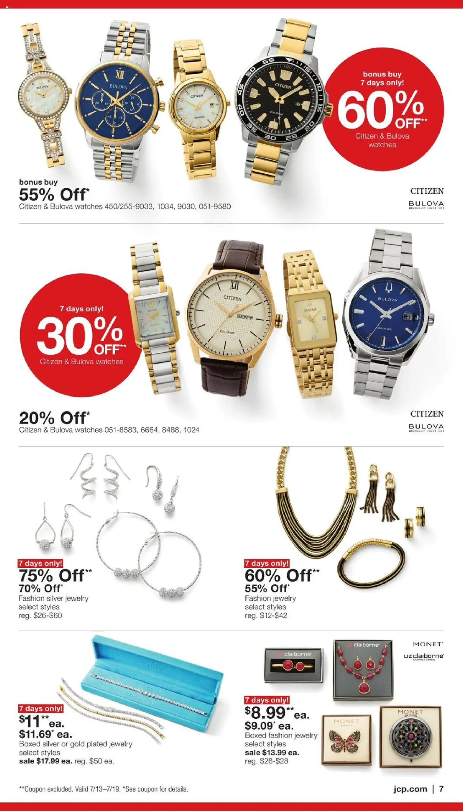 JCPenney Semi-Annual Jewelry Sale - valid from 07/13/2026 | Page: 6 | Products: Watches