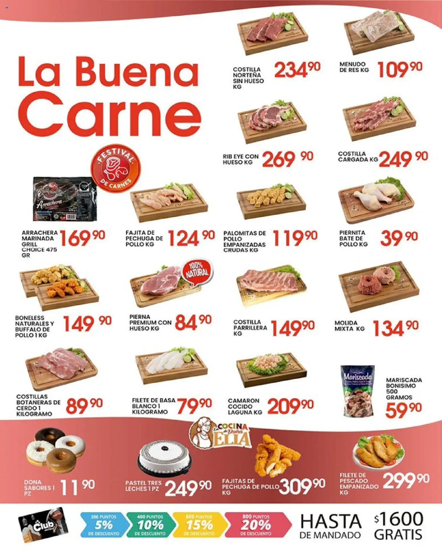 Nuevas ofertas de Alsuper válidas en toda la República Mexicana desde el 10.04.2026. ¡Encuentra las mejores ofertas en Alsuper folleto Calera! | Página: 2 | Productos: Pollo, Pastel, Res, Cocina