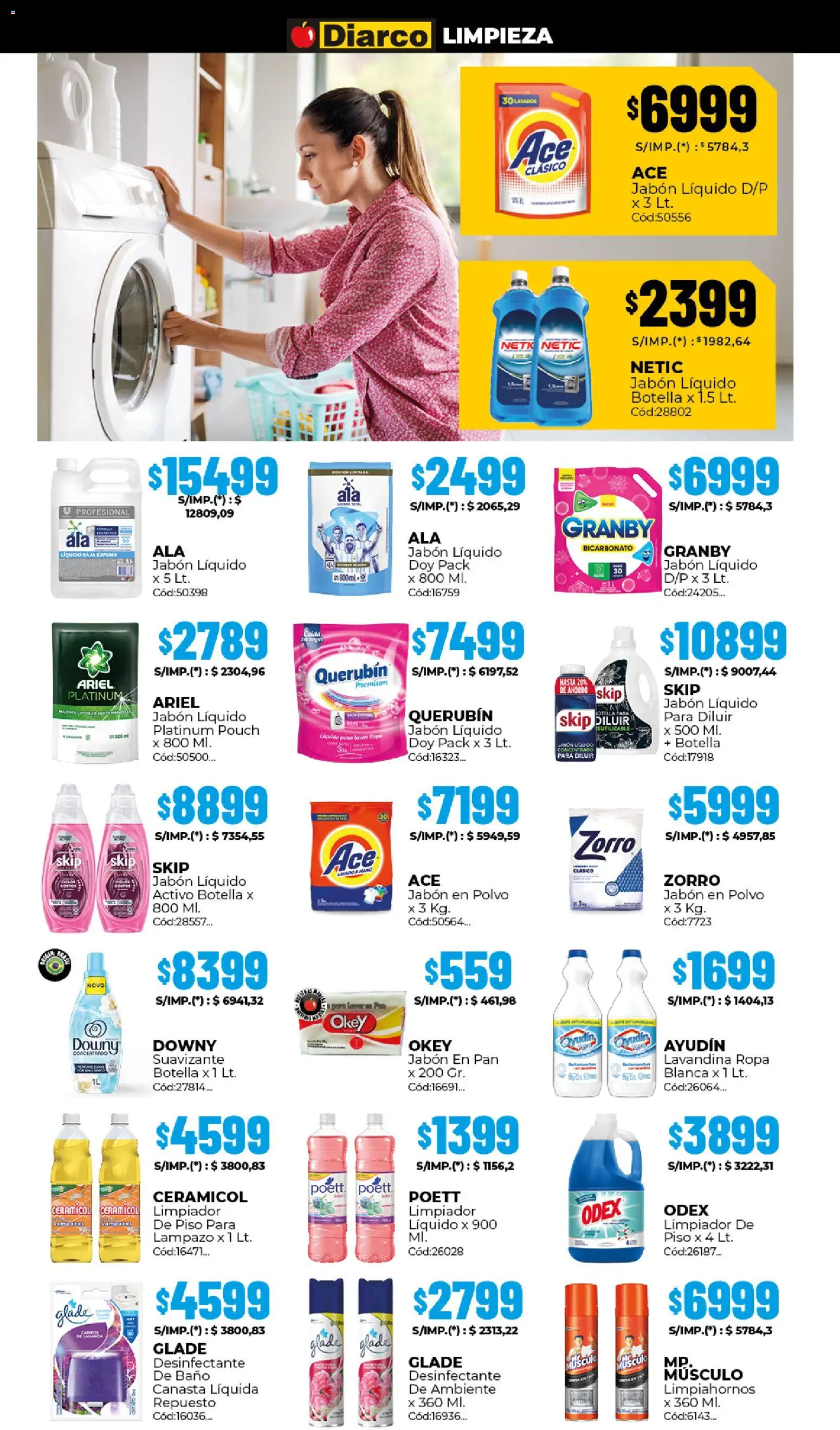 Diarco ofertas │ válido desde el 25.05.2026 | Página: 18 | Productos: Desinfectante, Botella, Polvo, Pan