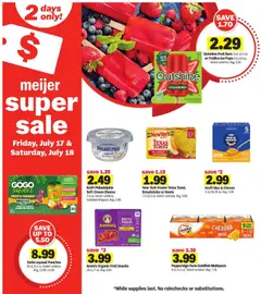 Preview of Meijer weekly ads valid from 07/17/2026 | Page: 2 | Products: Bakery, Cheese, Cream, Garlic