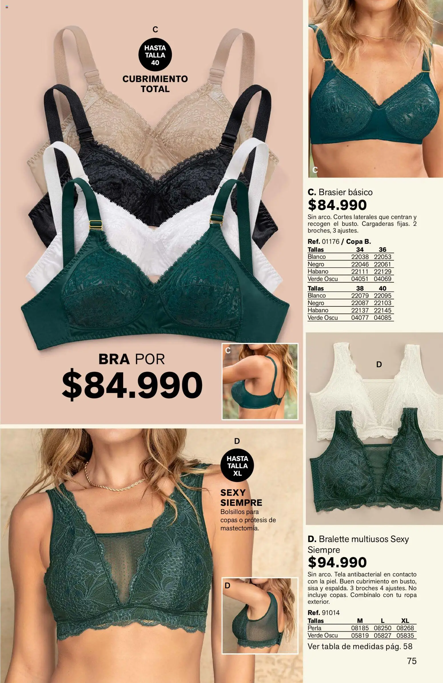 Leonisa revista - valida desde el 04.06.2026 | Página: 75 | Productos: Brasier, Ropa