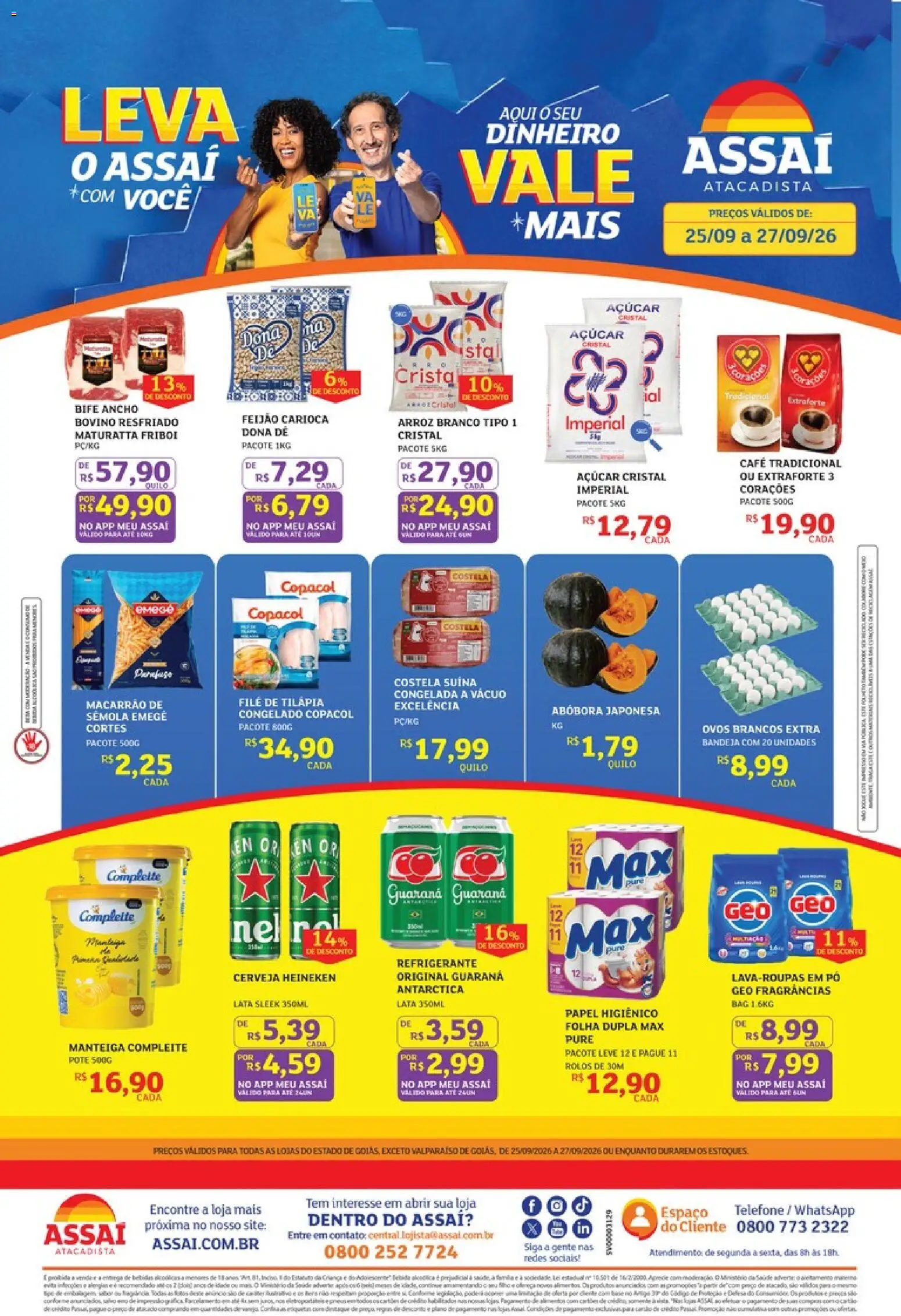 Assaí Atacadista Folheto - válido de 25/09/2026 | Página: 1