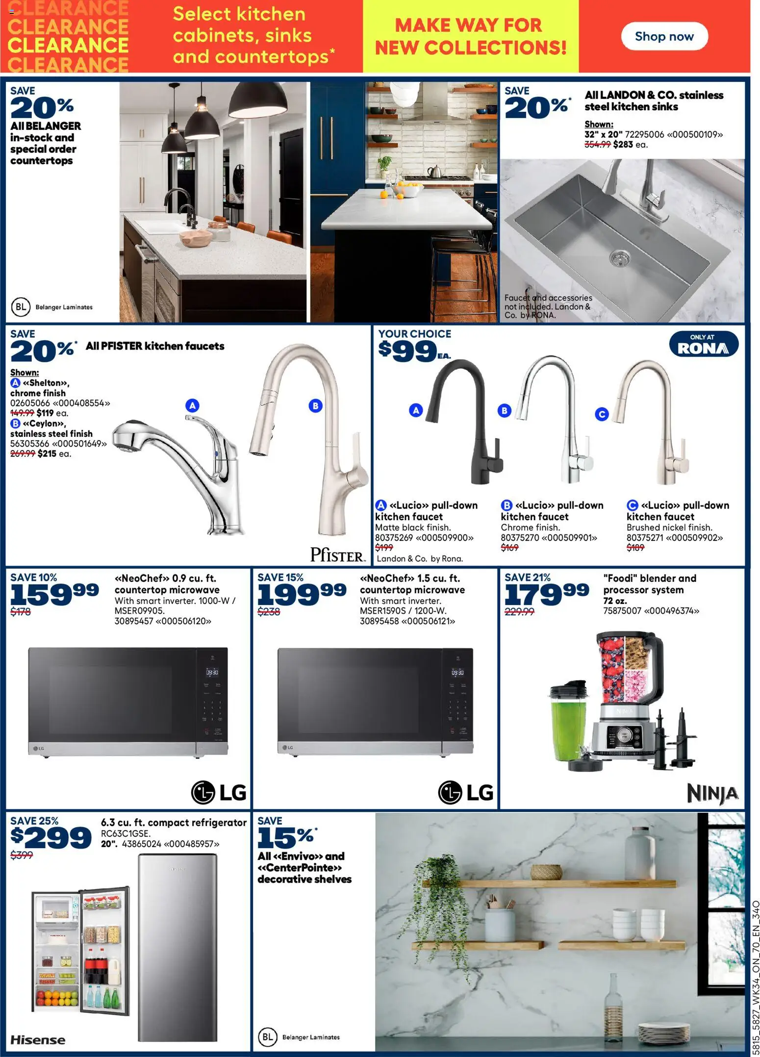Rona flyer valid from Sep 17, 2026 | Page: 7 | Products: Refrigerator, Blender