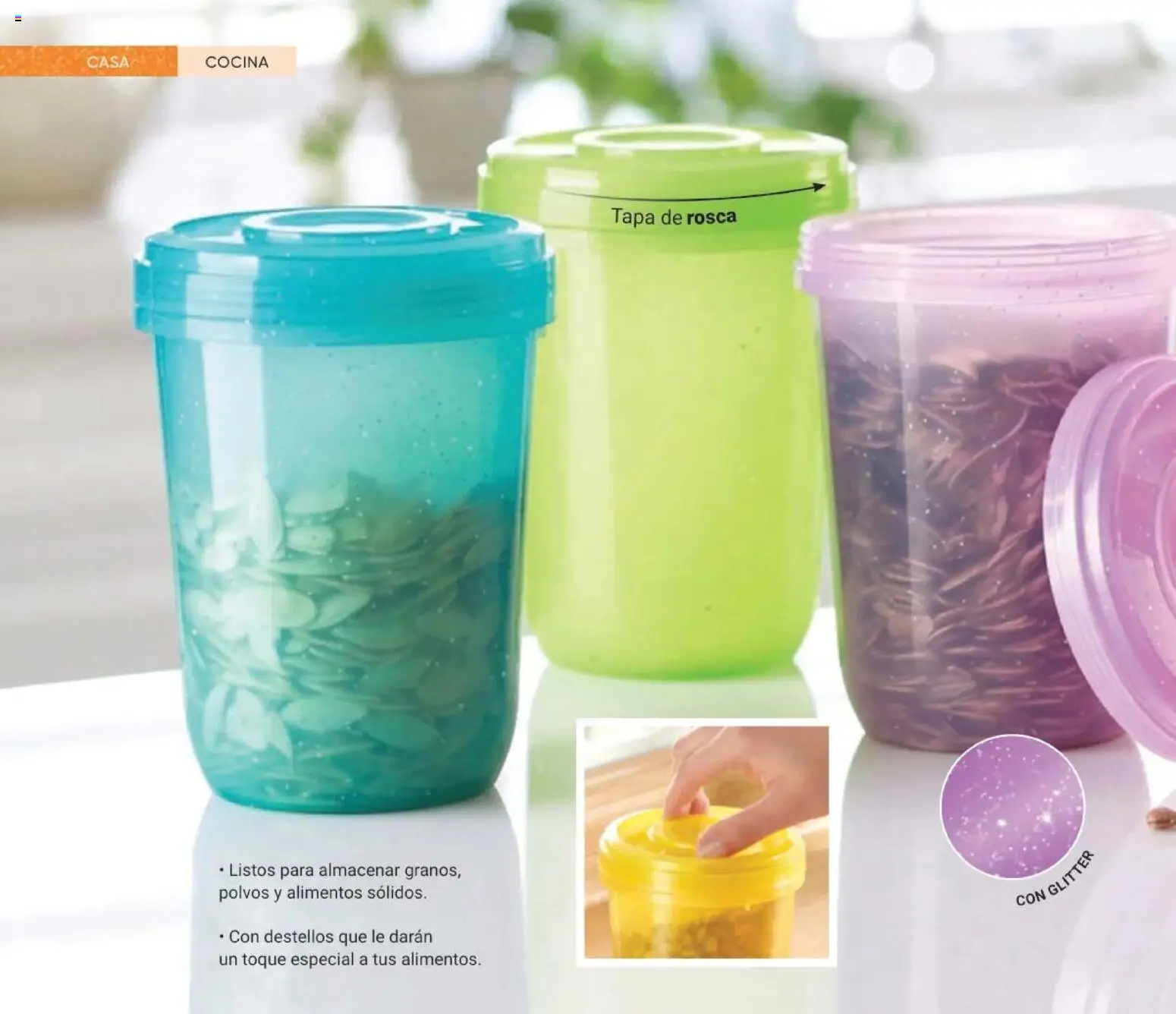 Nuevas ofertas de AVON válidas en toda la República Mexicana desde el 11/09/2026. ¡Encuentra las mejores ofertas en AVON Casa & Estilo 14 2026! | Página: 84 | Productos: Glitter, Alimentos, Cocina