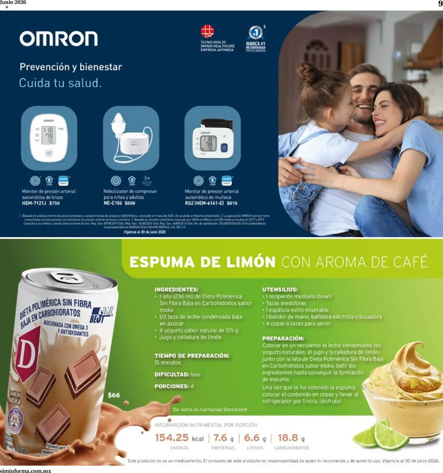 Nuevas ofertas de Farmacias Similares válidas en toda la República Mexicana desde el 01.06.2026. ¡Encuentra las mejores ofertas en Farmacias Similares catálogo! | Página: 9