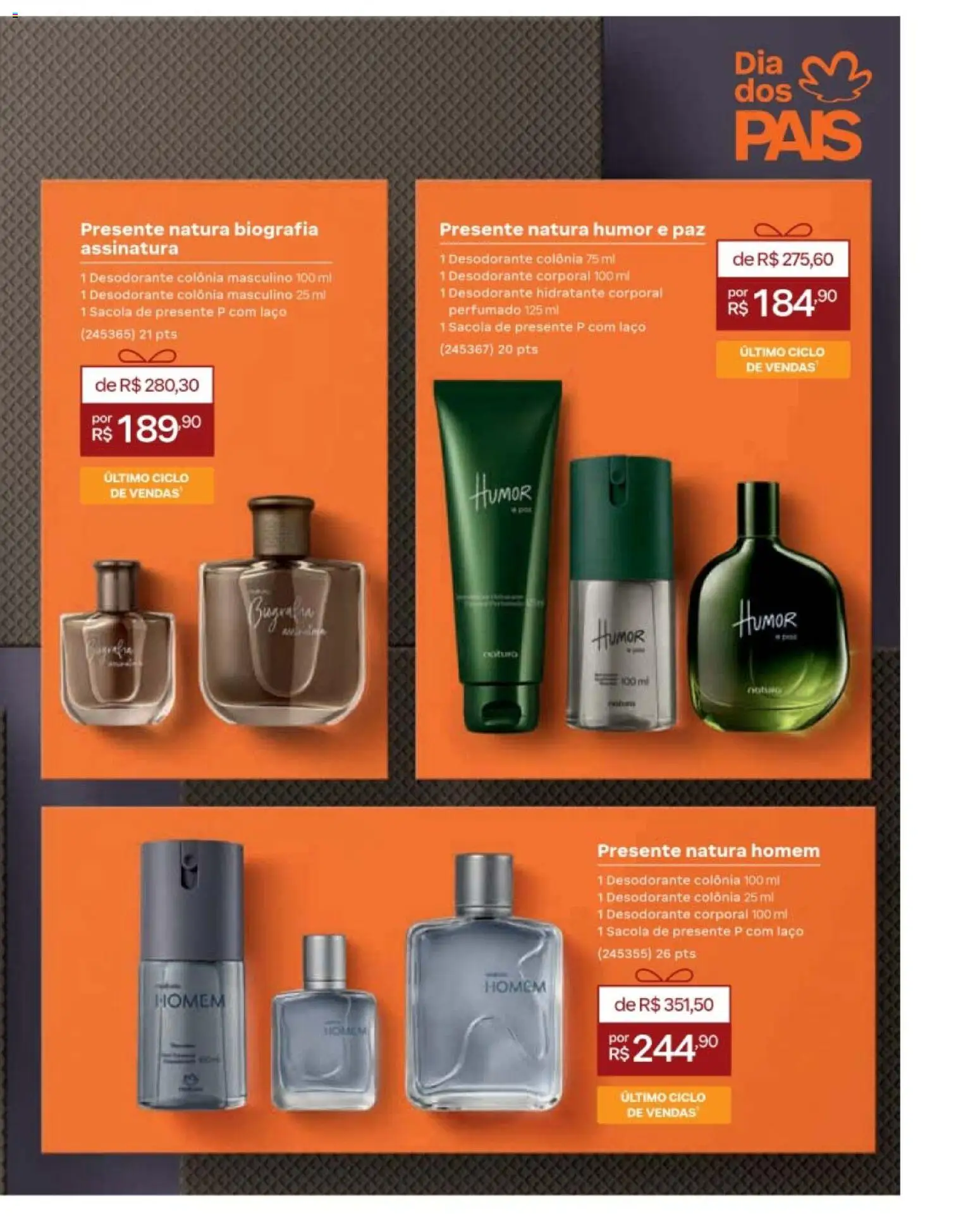 Natura Folheto - válido de 19/07/2026 | Página: 166 | Produtos: Hidratante corporal, Desodorante, Sacola