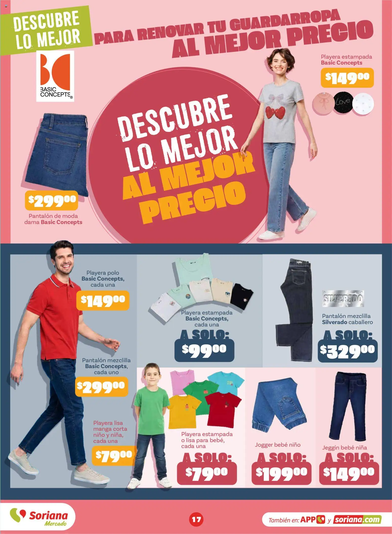 Nuevas ofertas de Soriana válidas en toda la República Mexicana desde el 01/09/2026. ¡Encuentra las mejores ofertas en Soriana Descubre lo mejor al mejor precio Mercado Nacional! | Página: 17 | Productos: Manga, Playera, Guardarropa
