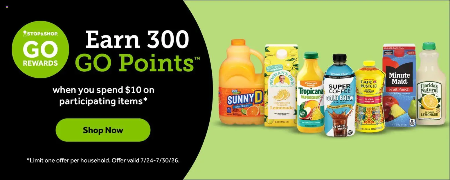 Stop & Shop Weekly Circular - NY - valid from 07/24/2026 | Page: 4 | Products: Coffee, Pineapple, Mango