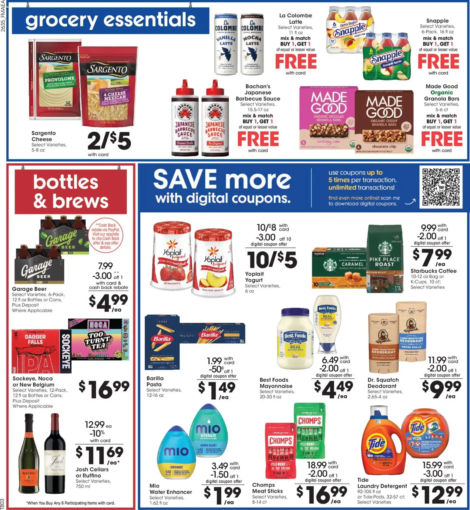 Fred Meyer Weekly Ad - valid from 09/30/2026 | Page: 6 | Products: Coffee, Pasta, Bag, Vanilla