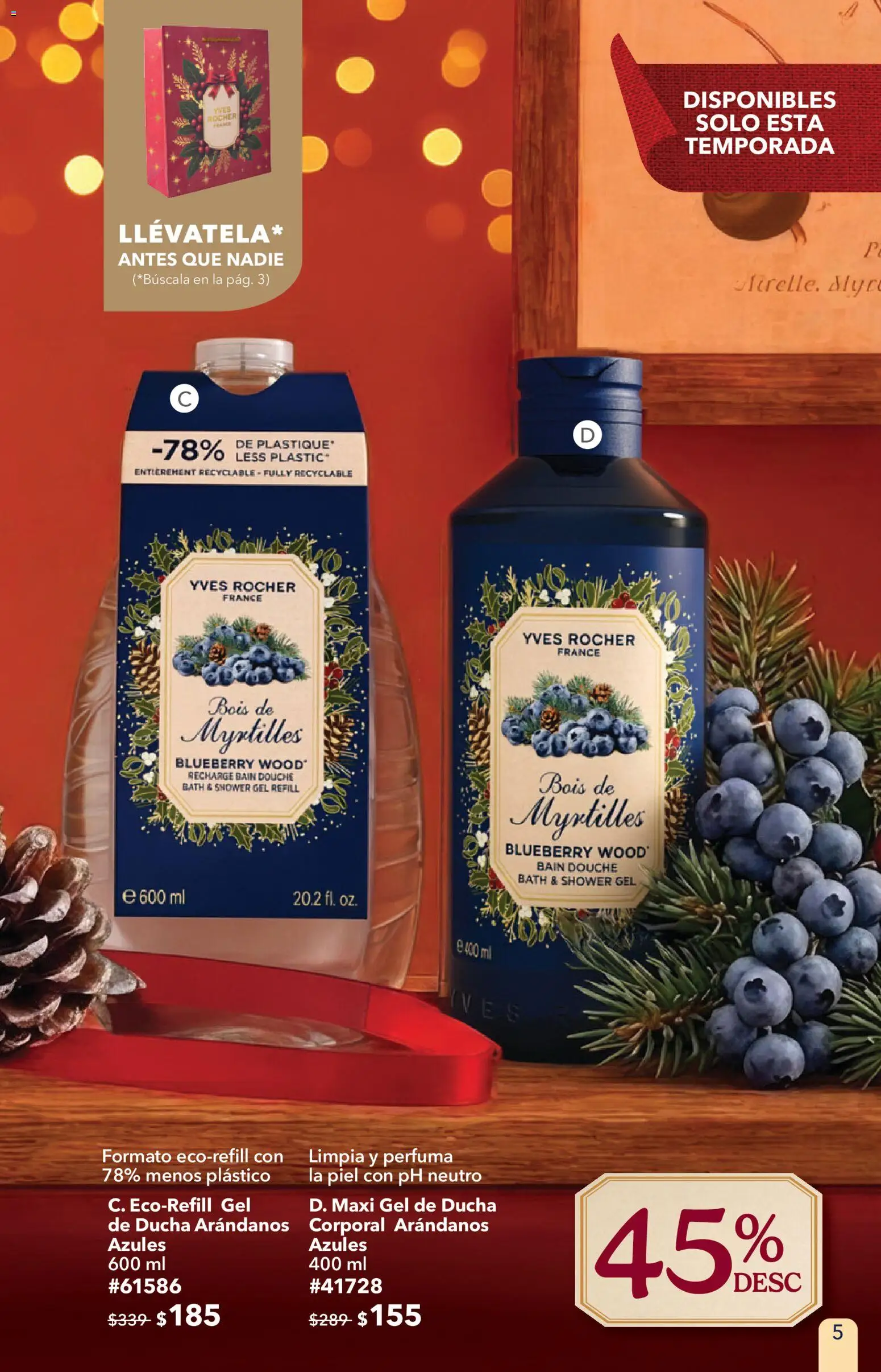 Nuevas ofertas de Yves Rocher válidas en toda la República Mexicana desde el 27/10/2026. ¡Encuentra las mejores ofertas en Yves Rocher campaña 15 2026! | Página: 5