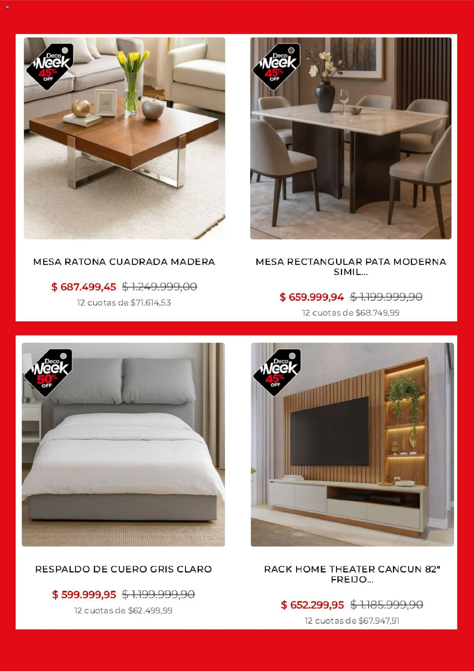 Río Shop Deco Deco Sale │ válido desde el 11.05.2026 | Página: 4 | Productos: Mesa, Home theater