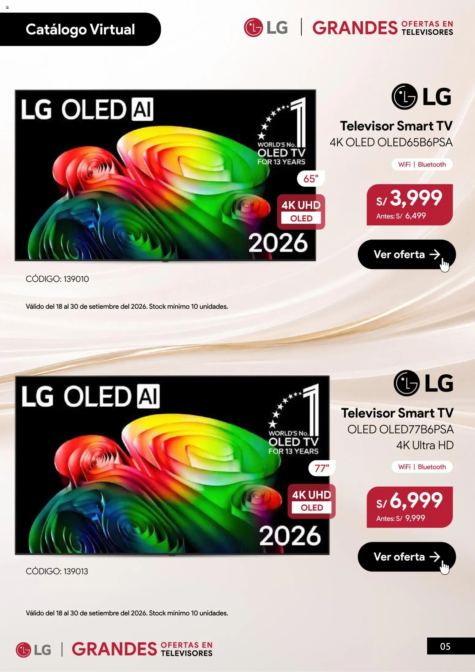 Catálogo Hiraoka válido desde 18/09/2026 | Página: 6 | Productos: Televisor