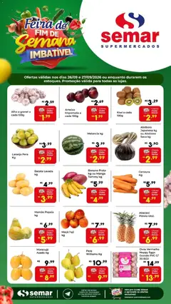 Semar Supermercado ofertas Fim de Semana - Pré-Visualização do folheto da loja Semar Supermercado, válido de 26/09/2026