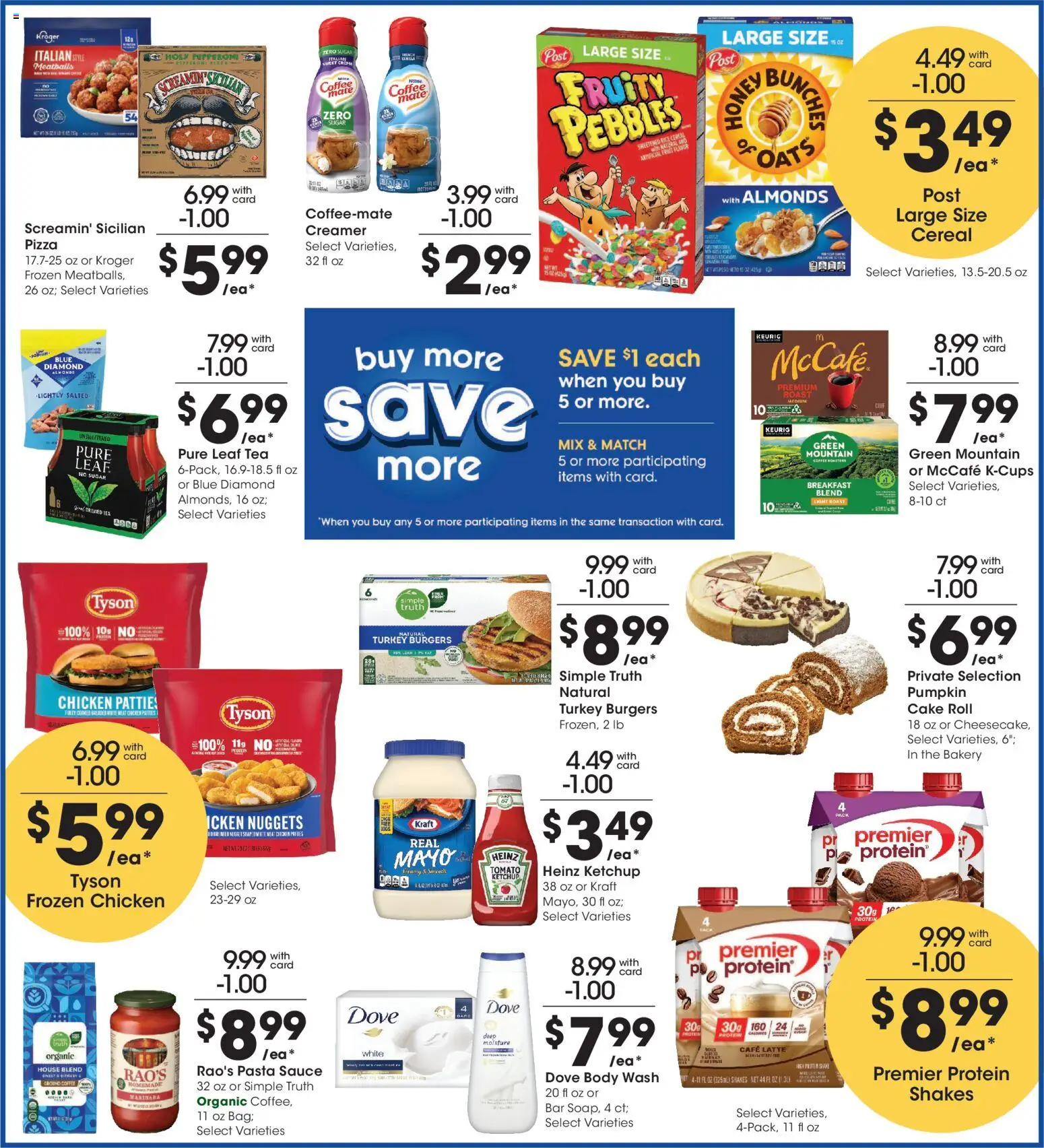 Kroger Weekly Ad - valid from 09/16/2026 | Page: 5 | Products: Almonds, Turkey, Pizza, Sauce