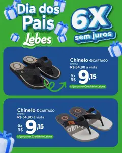 Lebes ofertas Dia dos Pais - Pré-Visualização do folheto da loja Lebes, válido de 03/08/2026