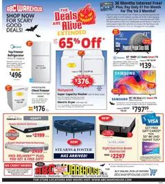 Preview of ABC Warehouse weekly ads valid from 10/25/2026