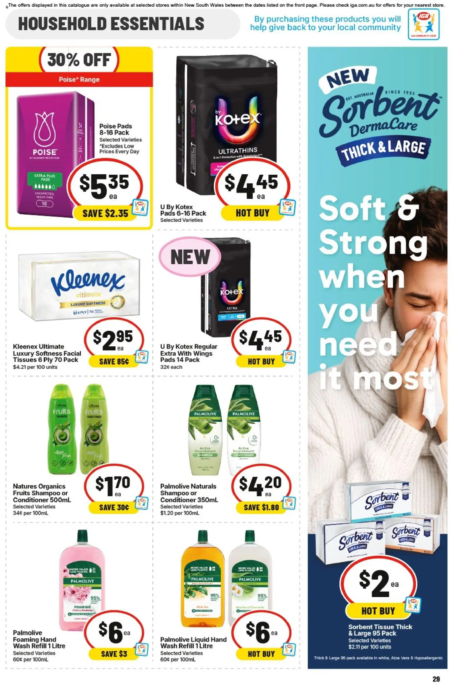 IGA catalogue - valid from 05/08/2026 | Page: 29 | Products: Household, Conditioner, Fruits, Hand wash