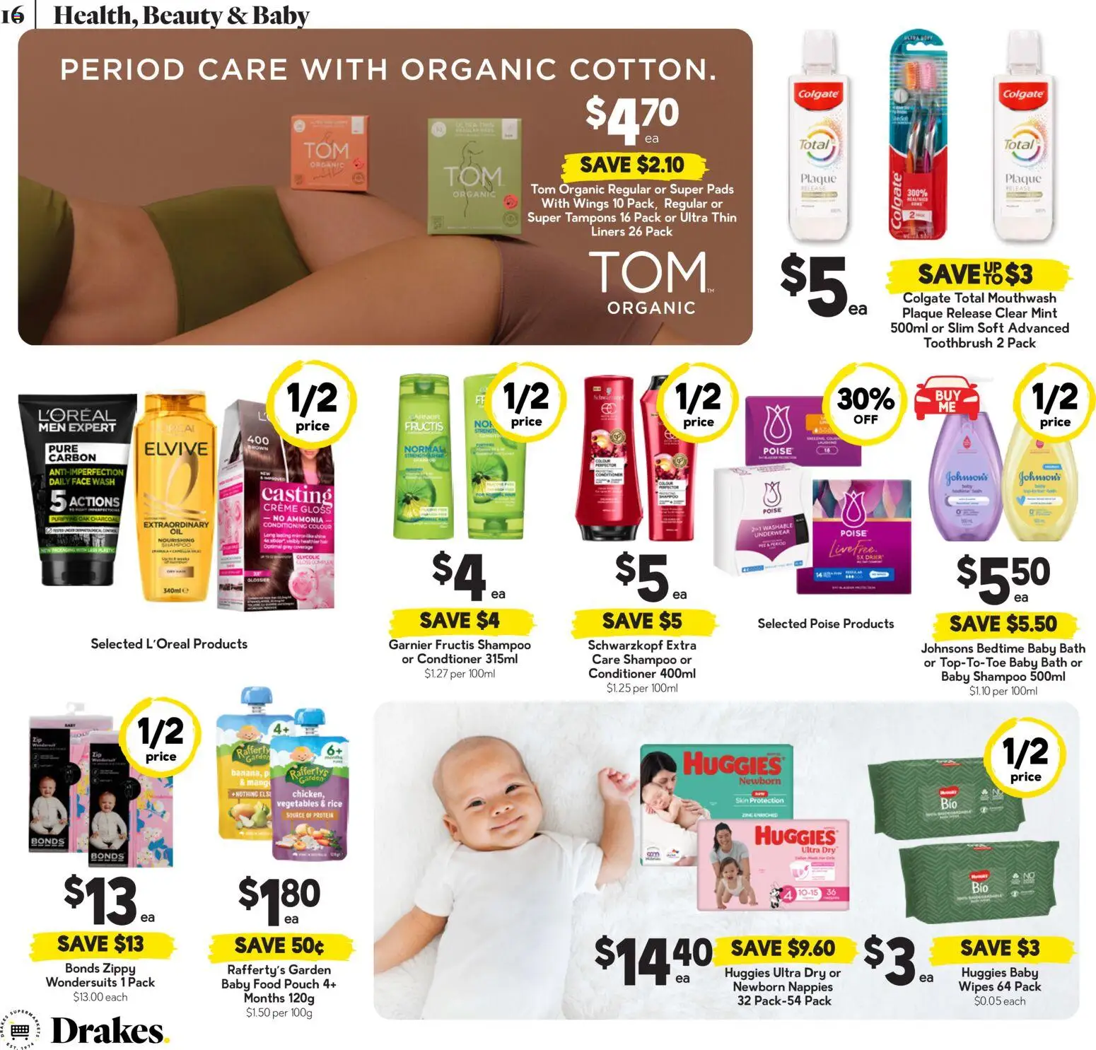 Drakes catalogue - valid from 06.05.2026 | Page: 16 | Products: Bath, Conditioner, Baby food, Vegetables