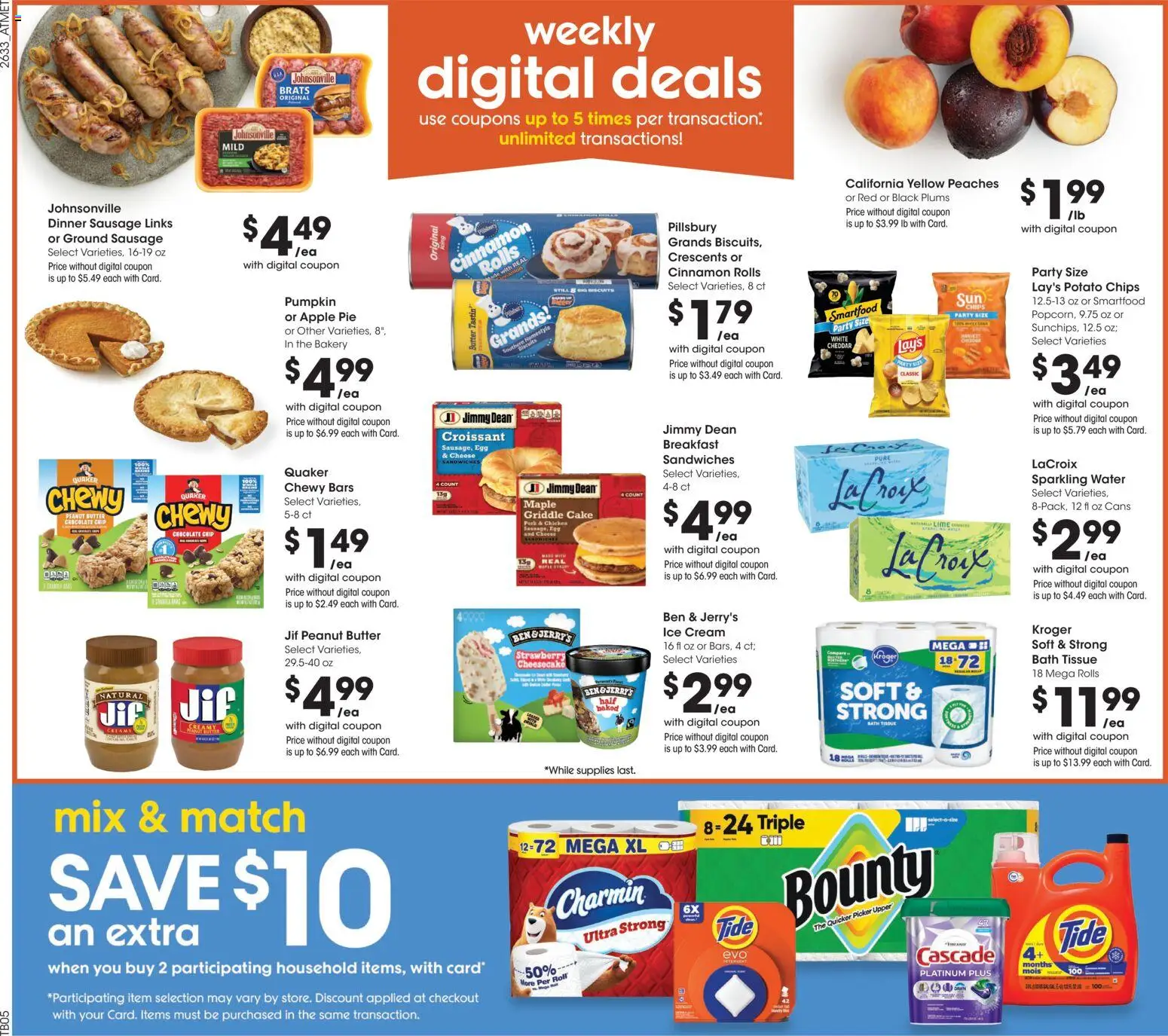 Kroger Weekly Ad - valid from 09/16/2026 | Page: 2 | Products: Bakery, Plums, Cheese, Ice cream