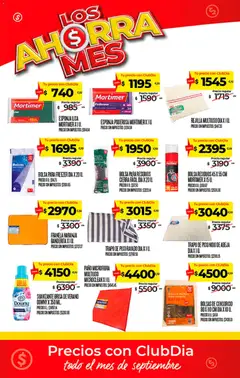 Vista previa Supermercado DIA - Ahorra mes válido desde el 10/09/2026 | Página: 20 | Productos: Trapo de piso, Esponja, Freezer, Suavizante