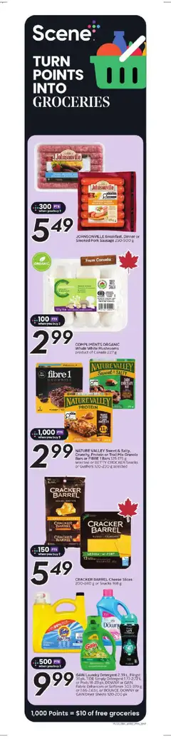 Preview of Sobeys weekly flyer / circulaire from shop Sobeys valid from Jul 16, 2026 | Page: 3 | Products: Dryer, Detergent, Cheese, Pork