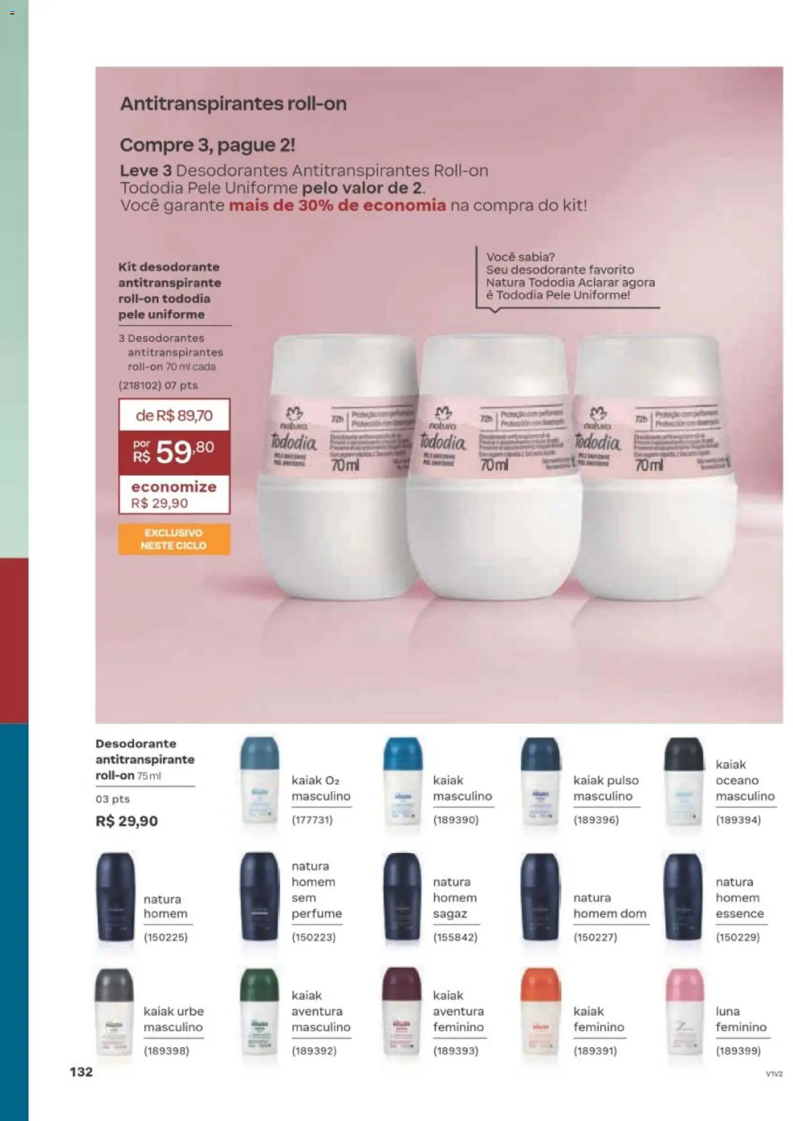 Natura Folheto - válido de 10/08/2026 | Página: 135 | Produtos: Perfume, Desodorante