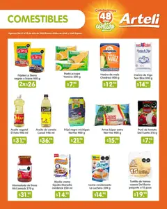 Vista previa de Arteli folleto Quincenal, nuevo folleto de la tienda, válido en México a partir del 01/07/2026 | Página: 3 | Productos: Harina, Crema, Pasta, Té