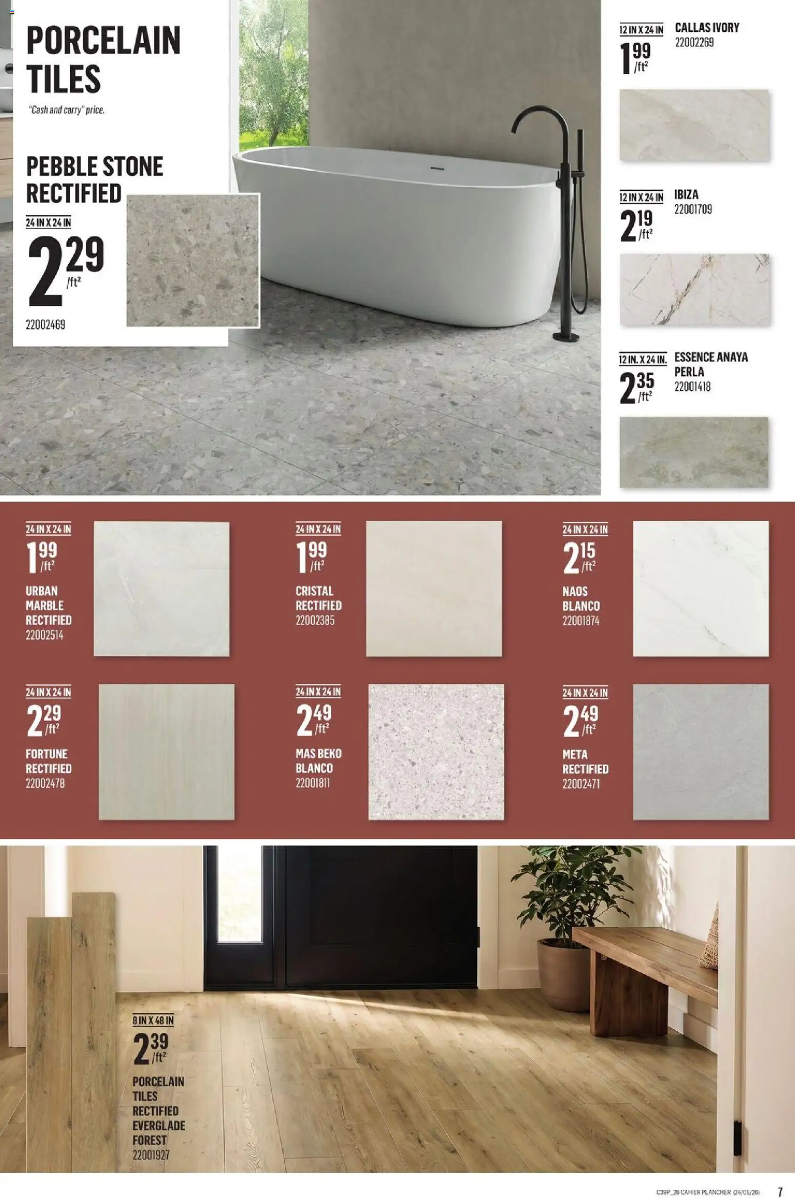Canac flyer valid from Sep 24, 2026 | Page: 7 | Products: Tiles