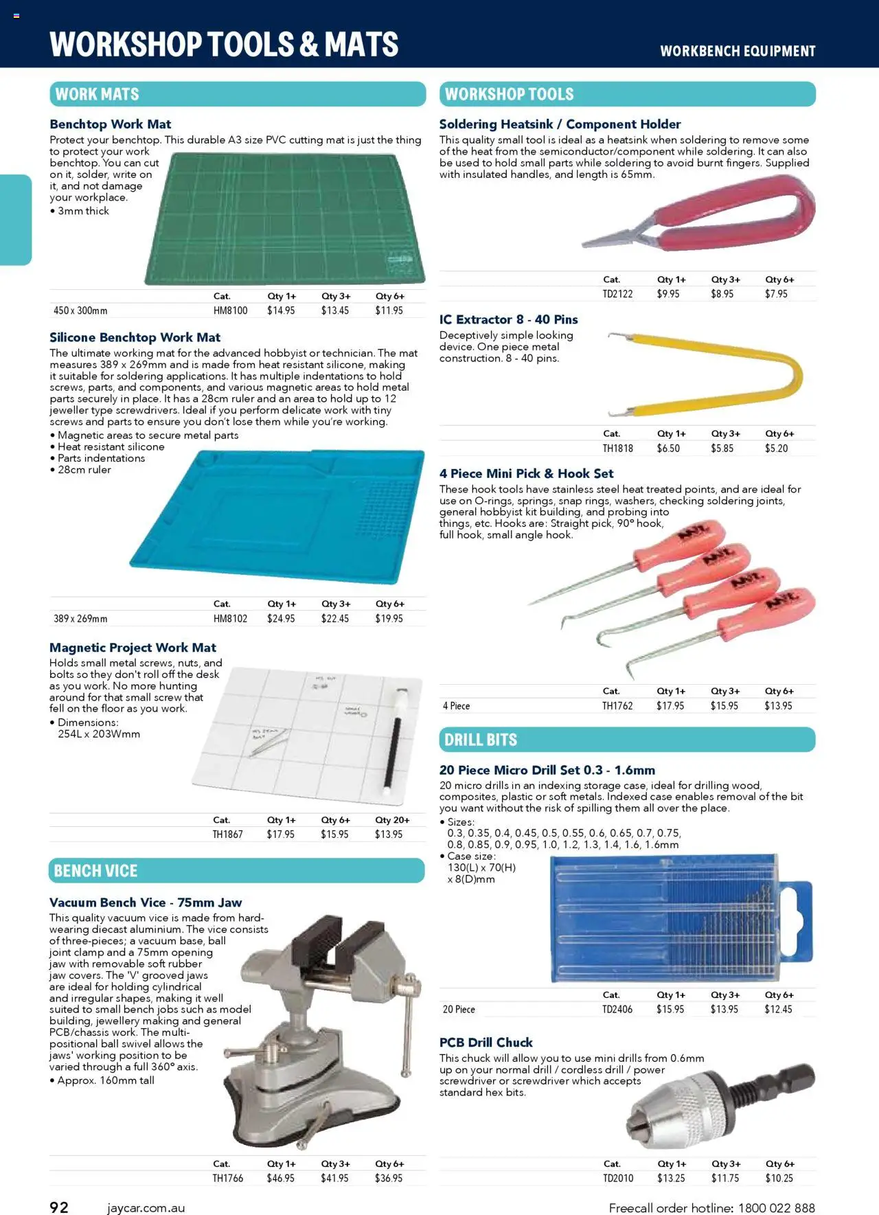 Jaycar catalogue - valid from 09/07/2025 | Page: 92 | Products: Jewellery, Cordless drill, Case, Bench