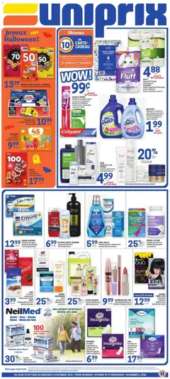 Preview of Uniprix weekly flyer / circulaire from shop Uniprix valid from Oct 29, 2026