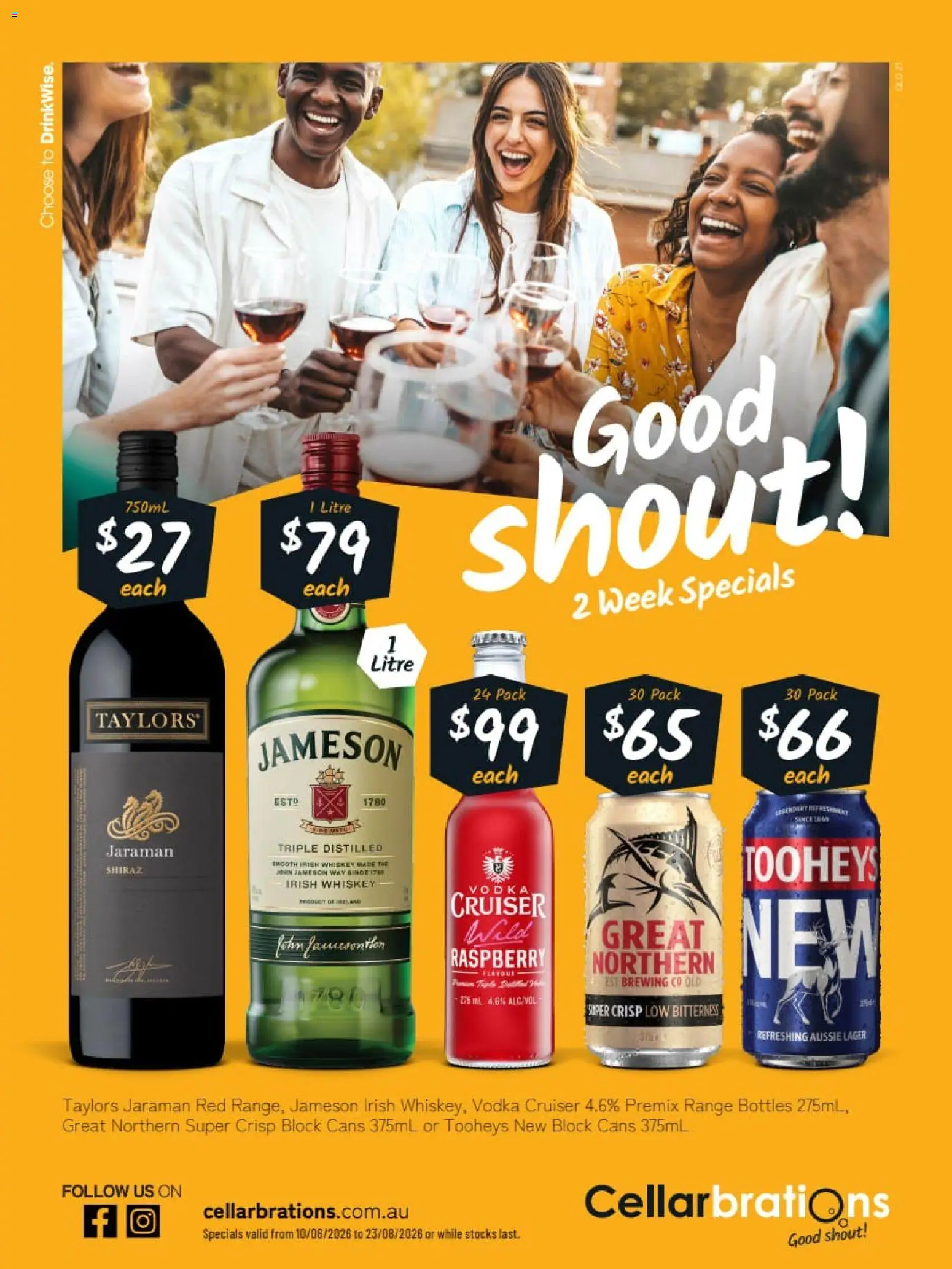Cellarbrations catalogue - valid from 10/08/2026 | Page: 1 | Products: Whiskey, Raspberry, Irish whiskey, Jameson