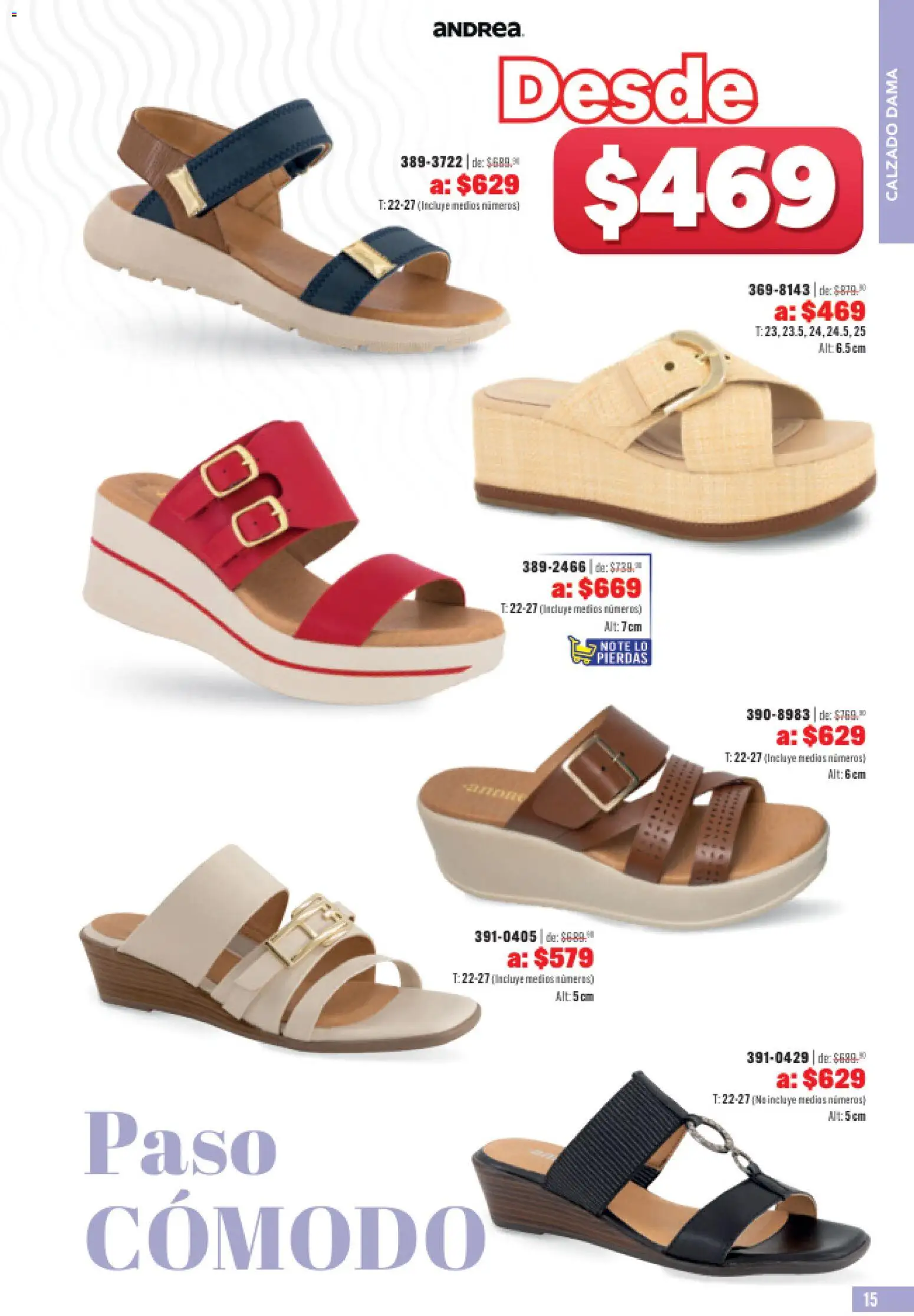 Nuevas ofertas de Andrea válidas en toda la República Mexicana desde el 31.05.2026. ¡Encuentra las mejores ofertas en Andrea catálogo Outlet! | Página: 15
