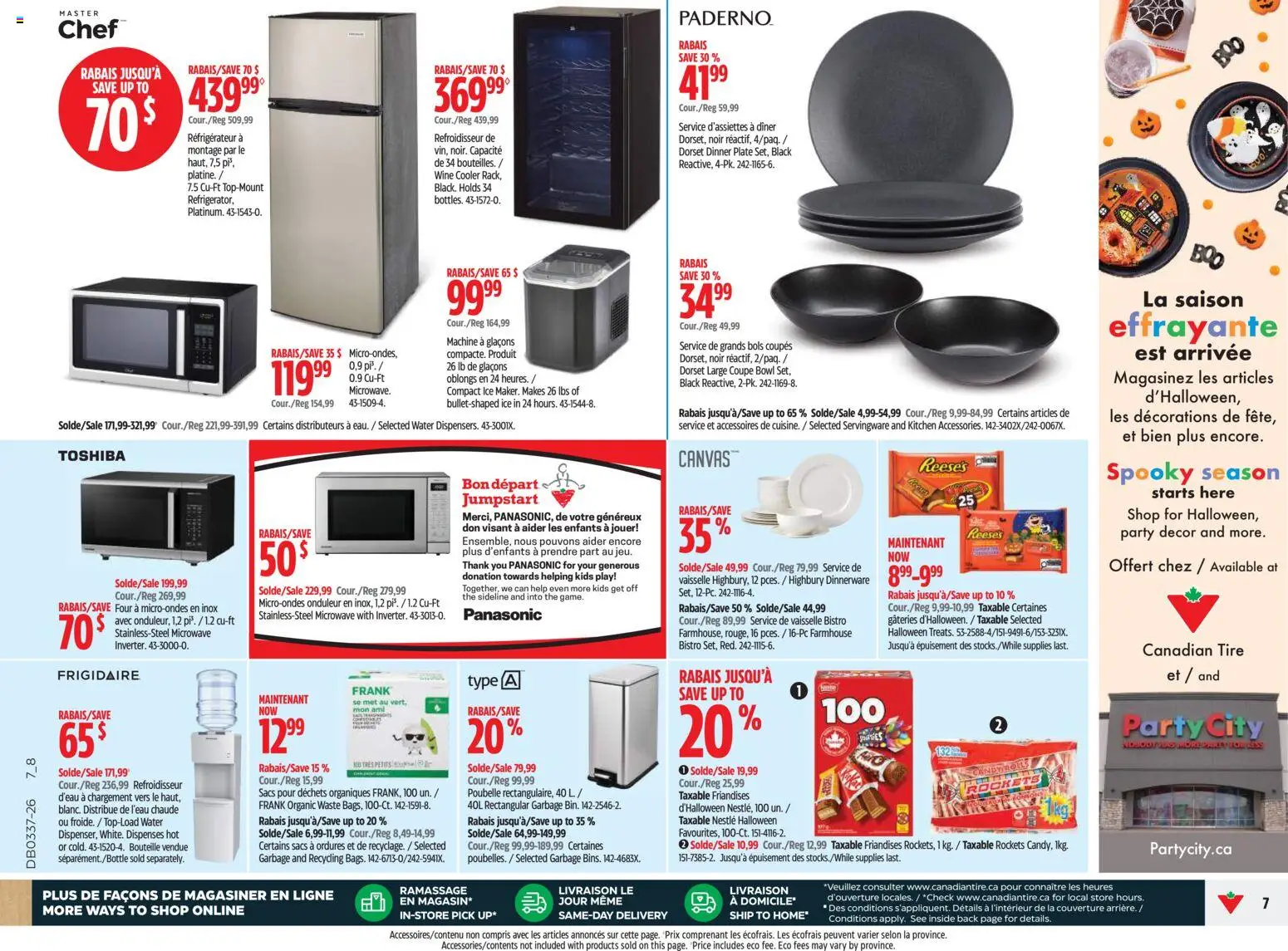 Canadian Tire flyer valid from Sep 10, 2026 | Page: 7 | Products: Water, Ice, Wine