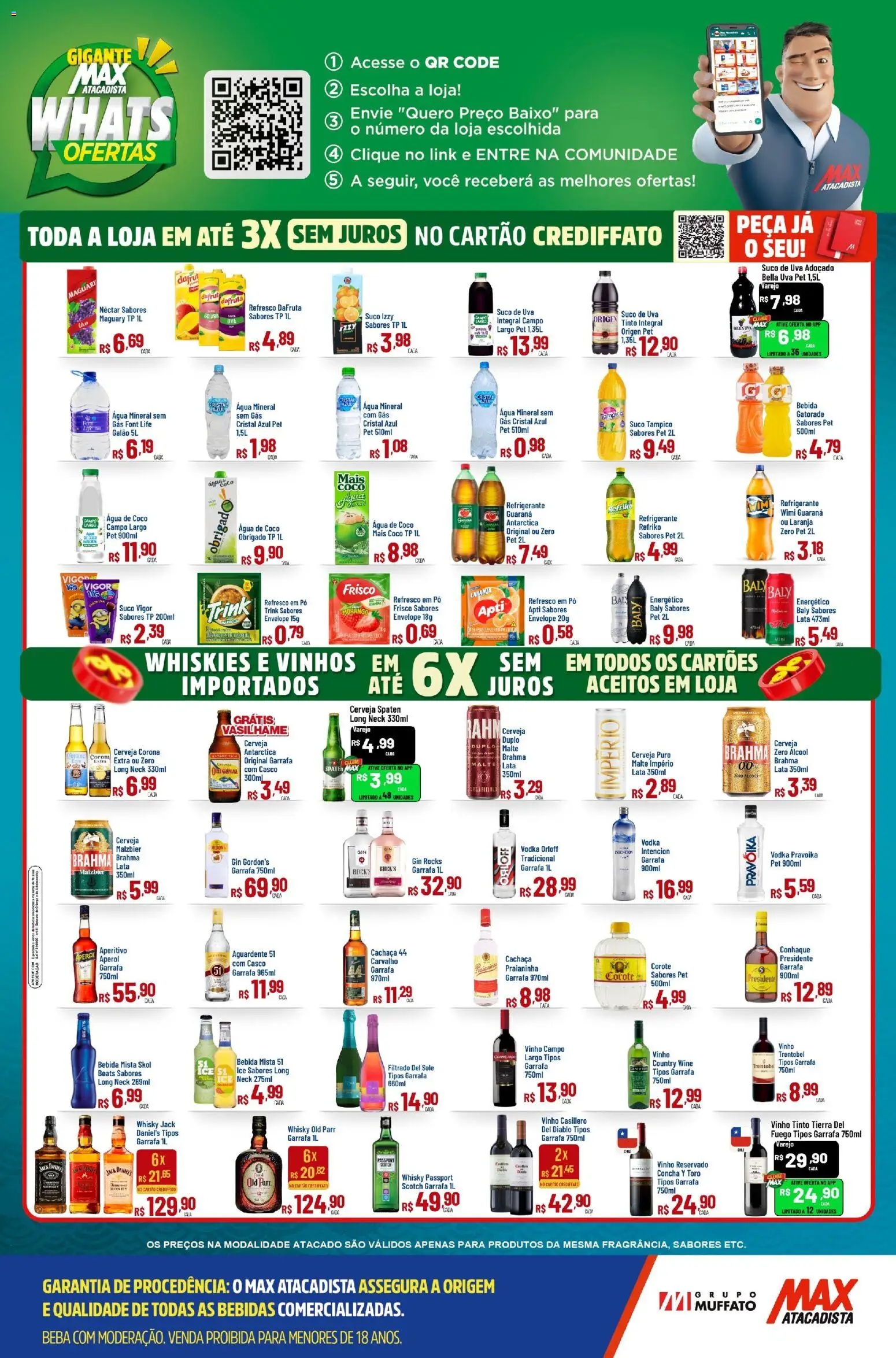 Max Atacadista Folheto - válido de 10/08/2026 | Página: 4 | Produtos: Coco, Pó, Refresco, Baixo