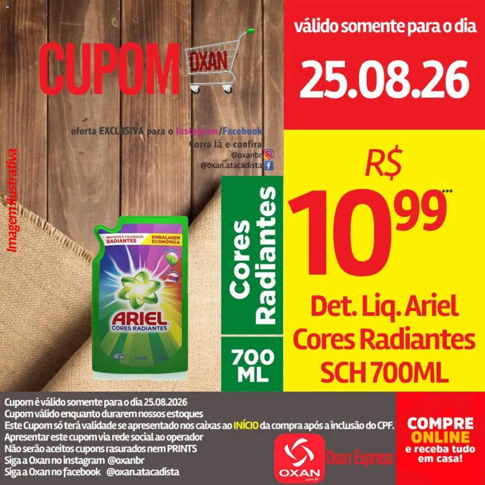 Oxan Atacadista Folheto - válido de 25/08/2026 | Página: 13 | Produtos: Ariel