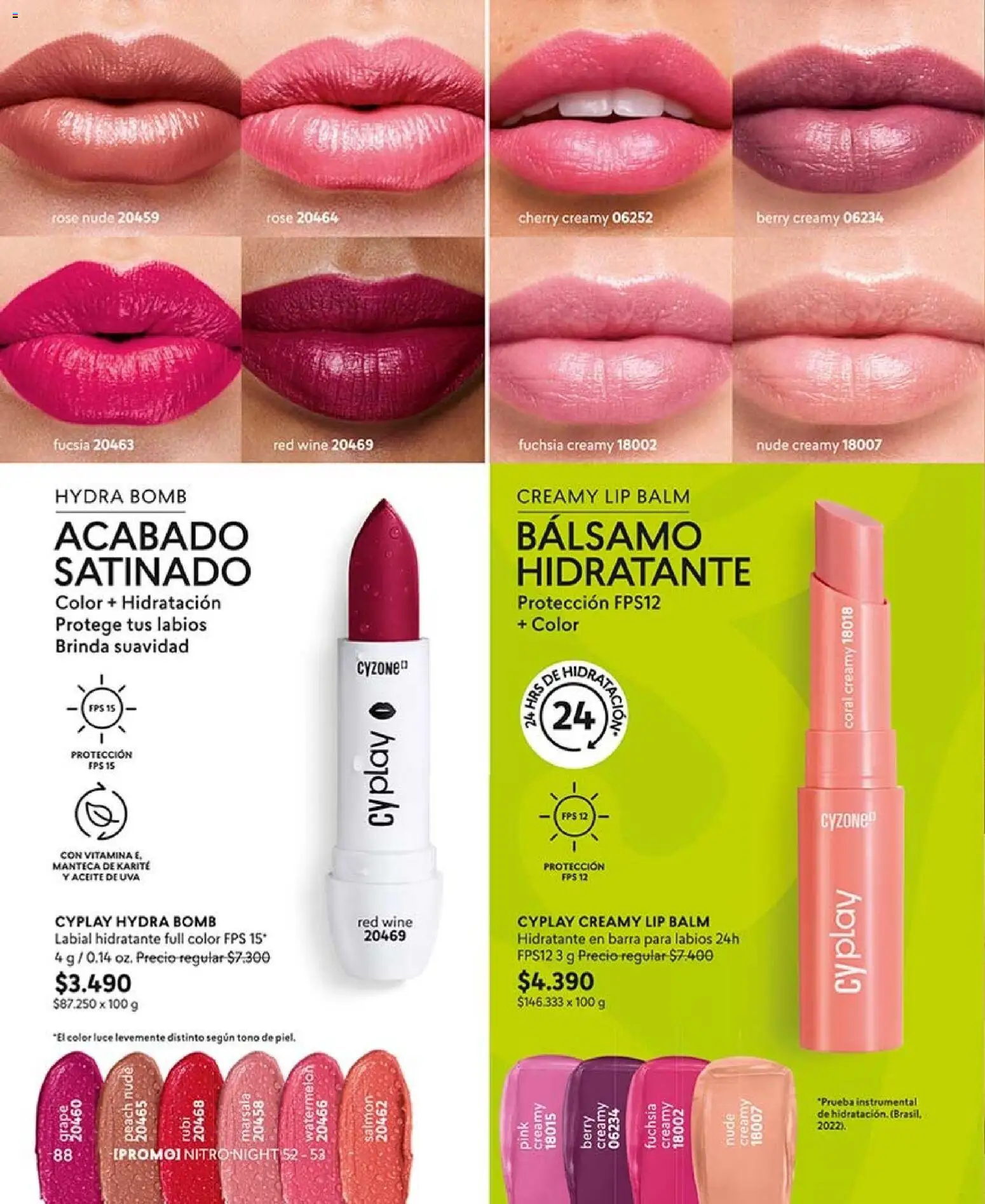 Catálogo CyZone Campaña 15 │ válido desde el 06.09.2026 | Página: 100 | Productos: Salmón, Manteca de karité, Manteca, Aceite
