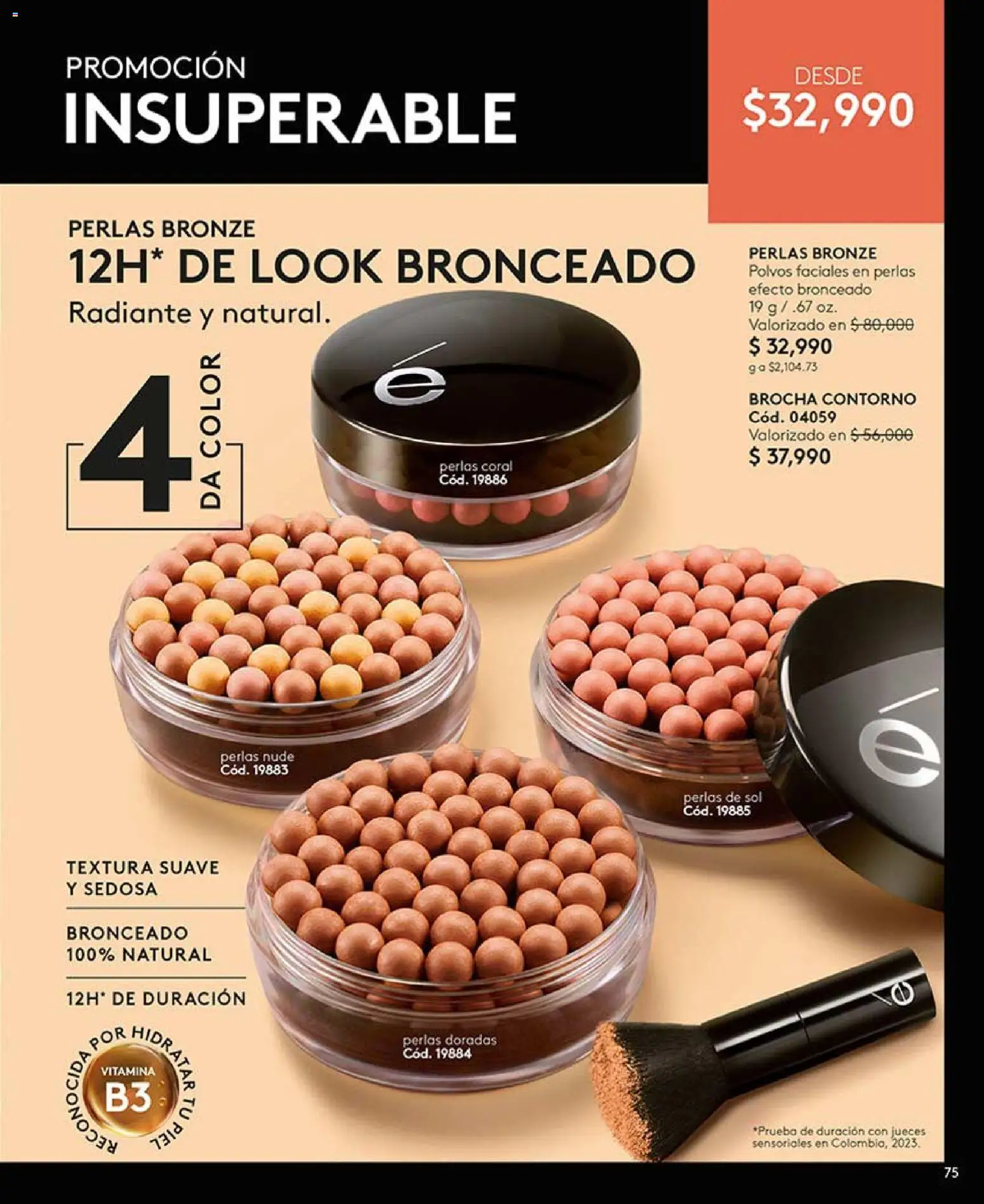 Ésika revista - valida desde el 13.03.2026 | Página: 75 | Productos: Brocha, Contorno