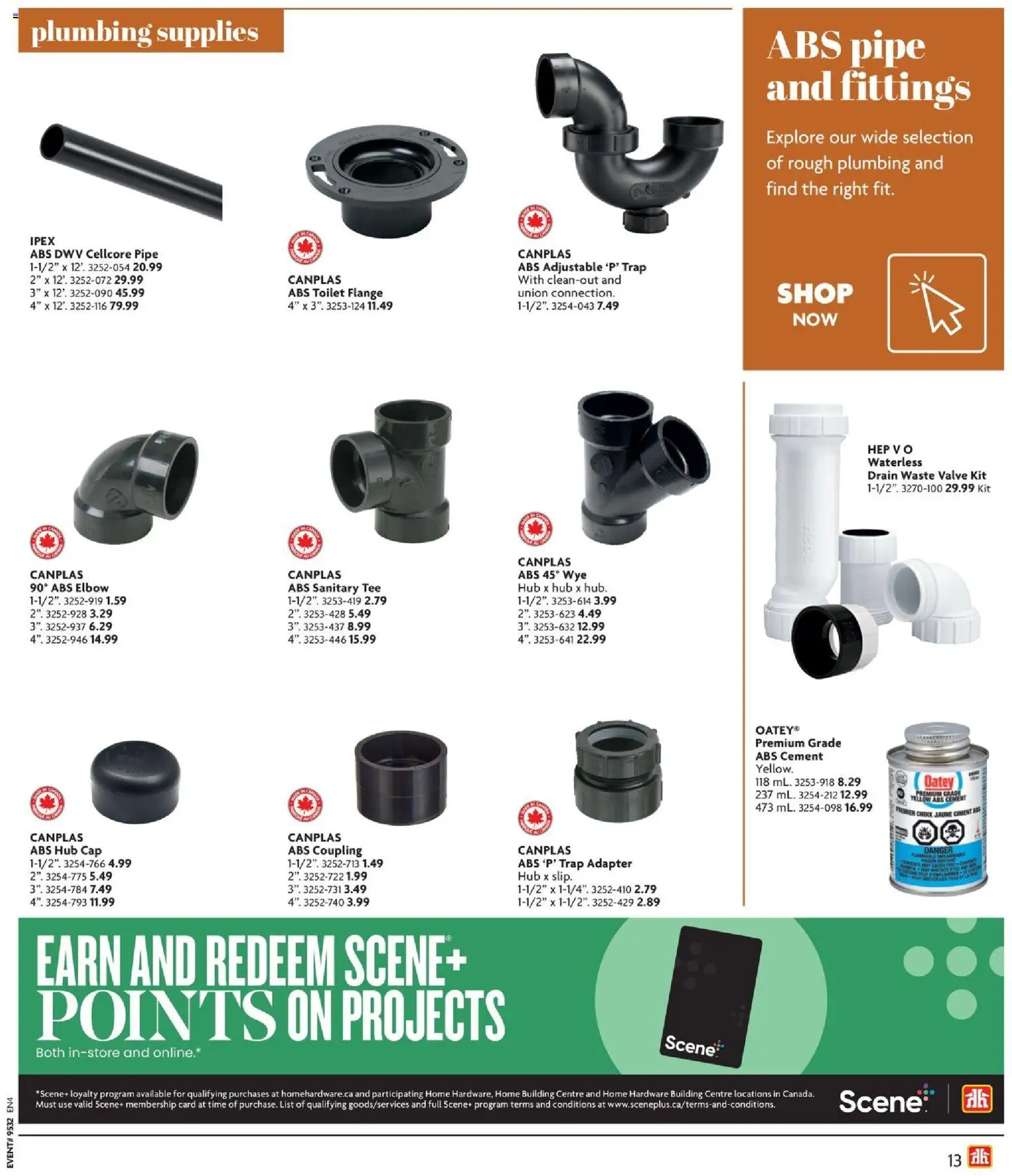 Home Hardware flyer valid from Oct 1, 2026 | Page: 13 | Products: Cap, Adapter, Cement