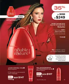 Vista previa de JAFRA catálogo, nuevo folleto de la tienda, válido en México a partir del 01.05.2026 | Página: 43 | Productos: Antitranspirante, Agua, Loción, Fragancia