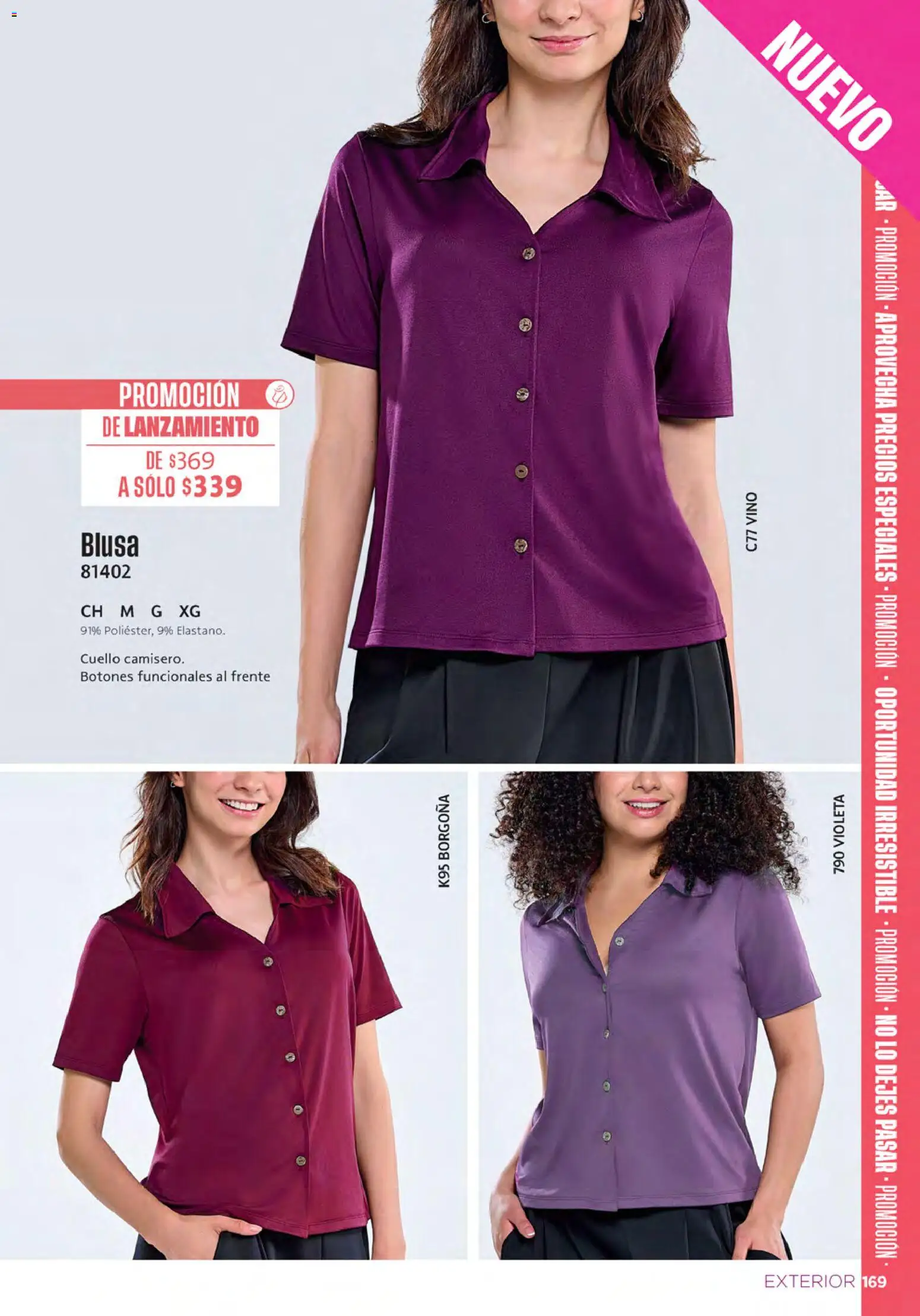 Nuevas ofertas de Ilusión válidas en toda la República Mexicana desde el 01/09/2026. ¡Encuentra las mejores ofertas en Ilusión catálogo Otoño! | Página: 171 | Productos: Blusa, Vino