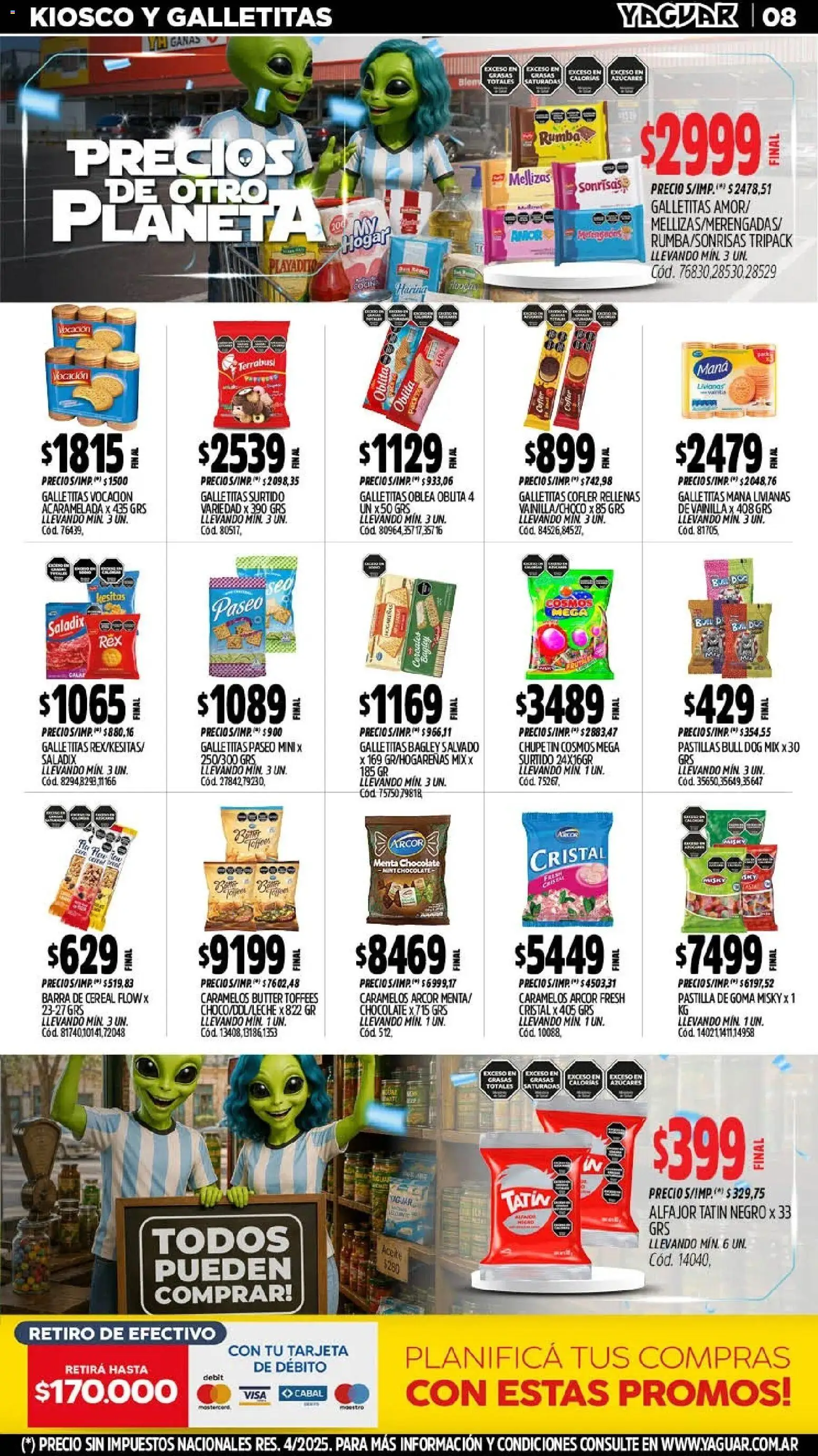 Yaguar - Oferta Semanal Misiones │ válido desde el 06/07/2026 | Página: 10 | Productos: Harina, Aceite, Chocolate, Alfajor