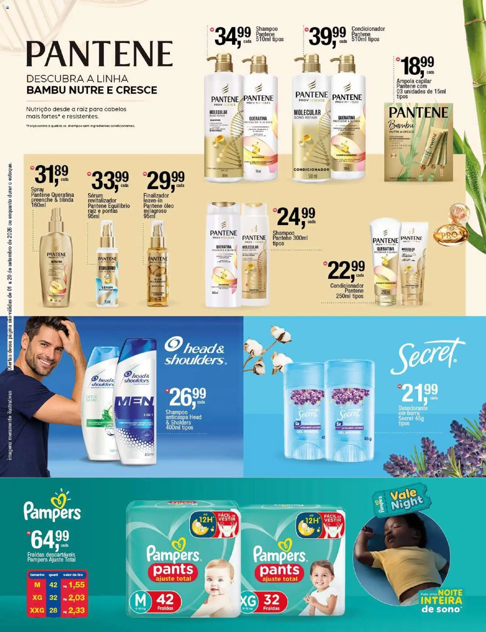 Frangolândia Folheto - válido de 01/09/2026 | Página: 2 | Produtos: Shampoo, Condicionador, Desodorante, Shampoo pantene