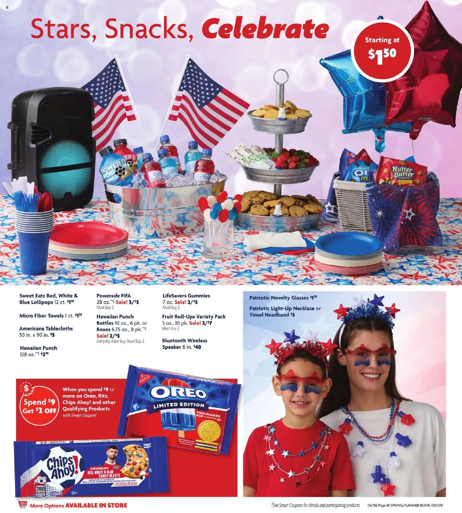 Family Dollar Spring/Summer Book - valid from 06.04.2026 | Page: 12 | Products: Butter, Chips, Cookies, Glasses